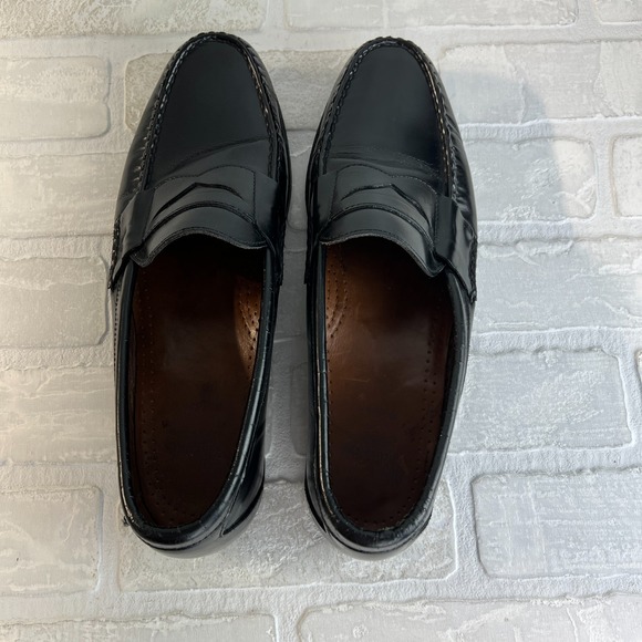 Allen Edmonds Walden Penny Loafers Mens 10.5 B Black Leather‎ Dress Shoes 42470 main image 7